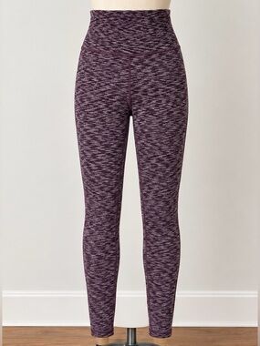 GAP Marled Plum High-Rise Leggings